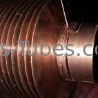 Трубка ребра теплообменного аппарата 12 FPI 2.1mm рифленная OD DELLOK 50.8mm врезанная