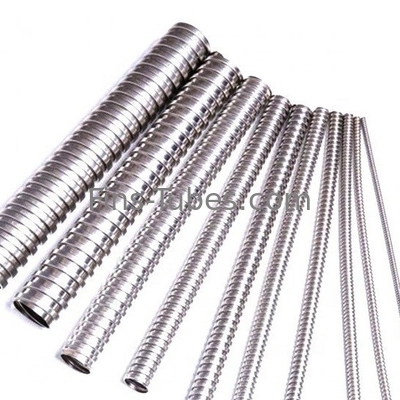 Нержавеющая сталь OD15.88mm DELLOK TP304 SMLS гофрировала трубку ребра